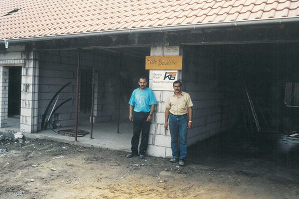 Erste Baustelle 1992